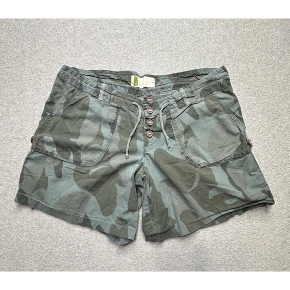 Urban Outfitters Shorts Womens 5 Blue Gray Chino Camouflage Stretch Causal Lady